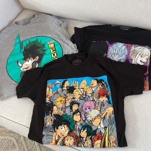 3 T-shirts My hero academia